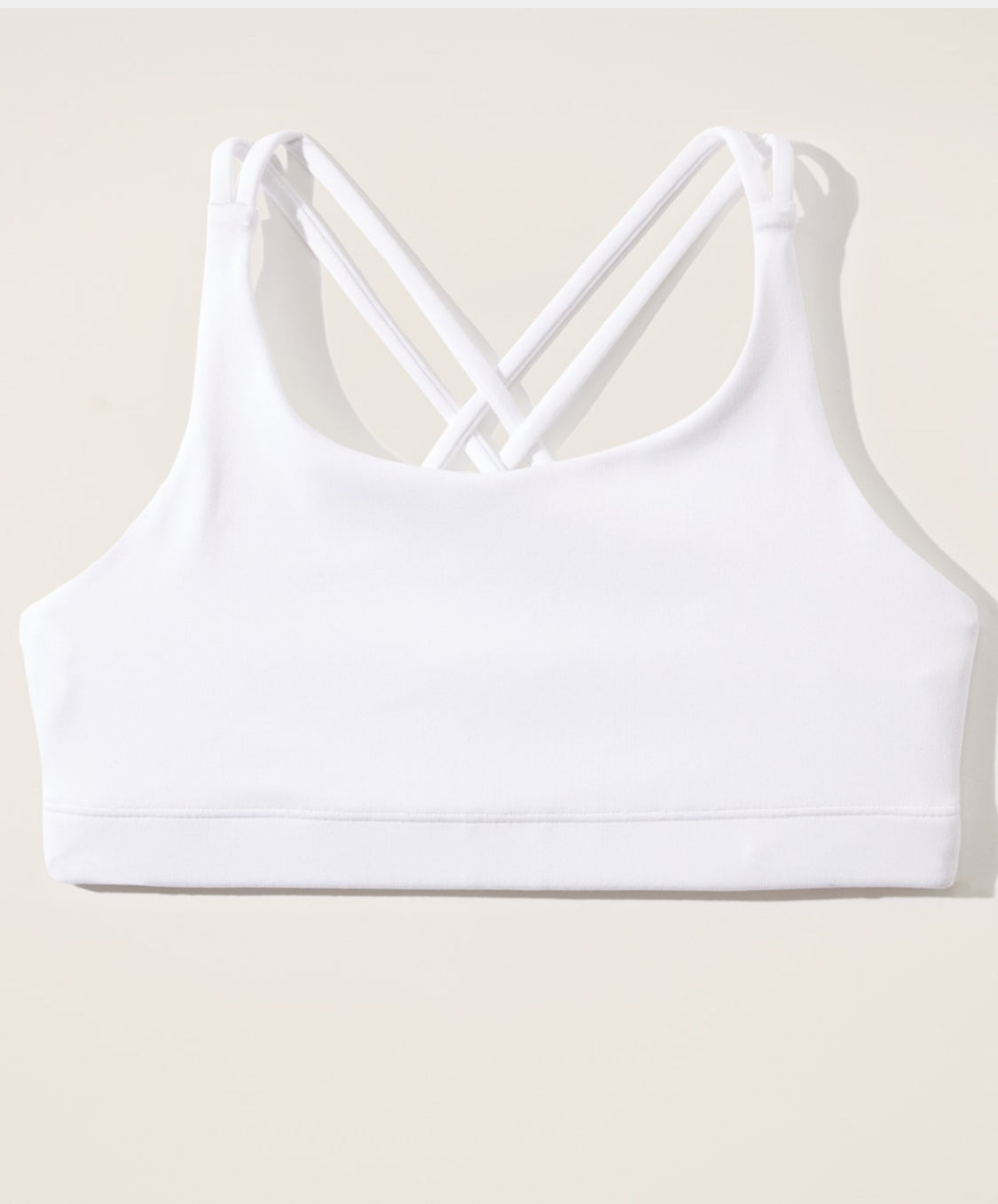ATHLETA Girl Upbeat Bra 2.0 White NEW! Medium 8/10
