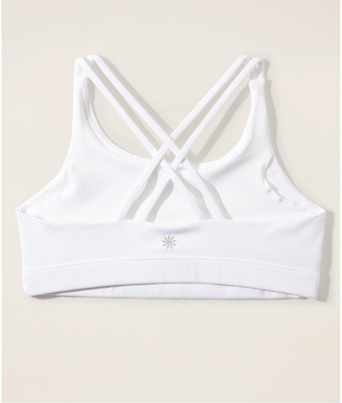 ATHLETA Girl Upbeat Bra 2.0 White NEW! Medium 8/10