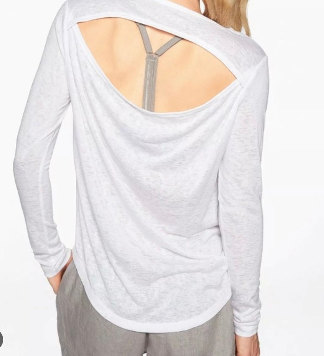 ATHLETA Breezy Long Sleeved, White New! A4