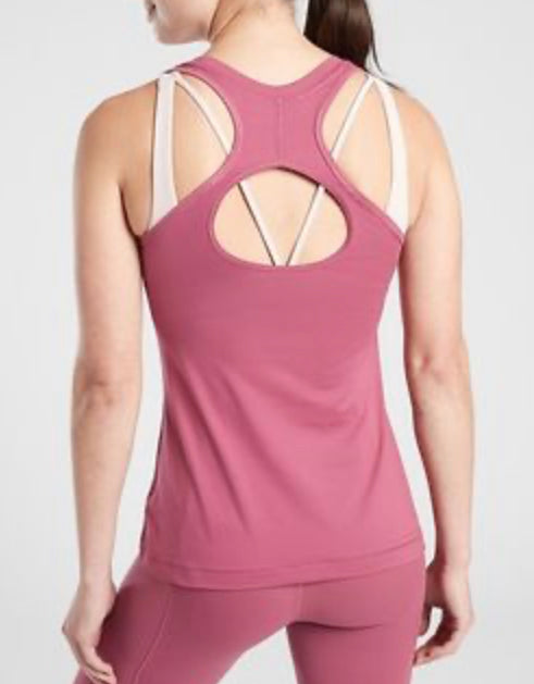 ATHLETA Nitro Tank, Pink 1X NEW! (A2)