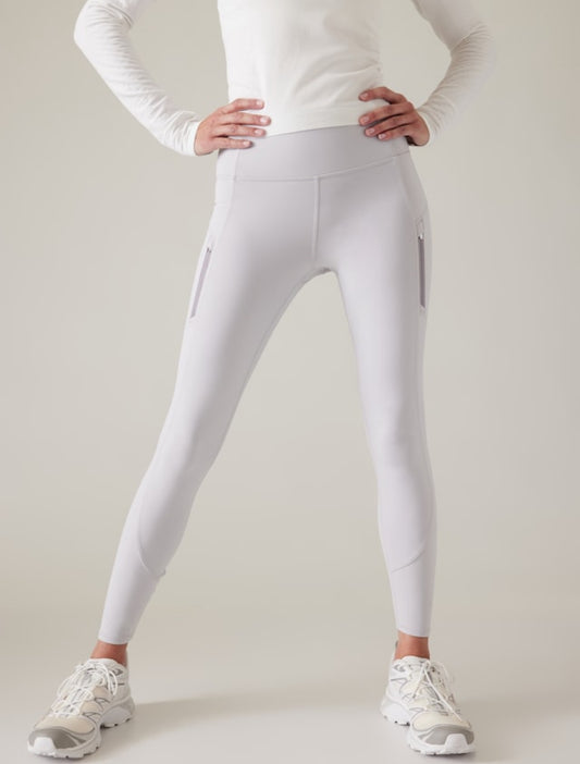 ATHLETA Rainier Tight, stratus grey XSP, NEW! A7