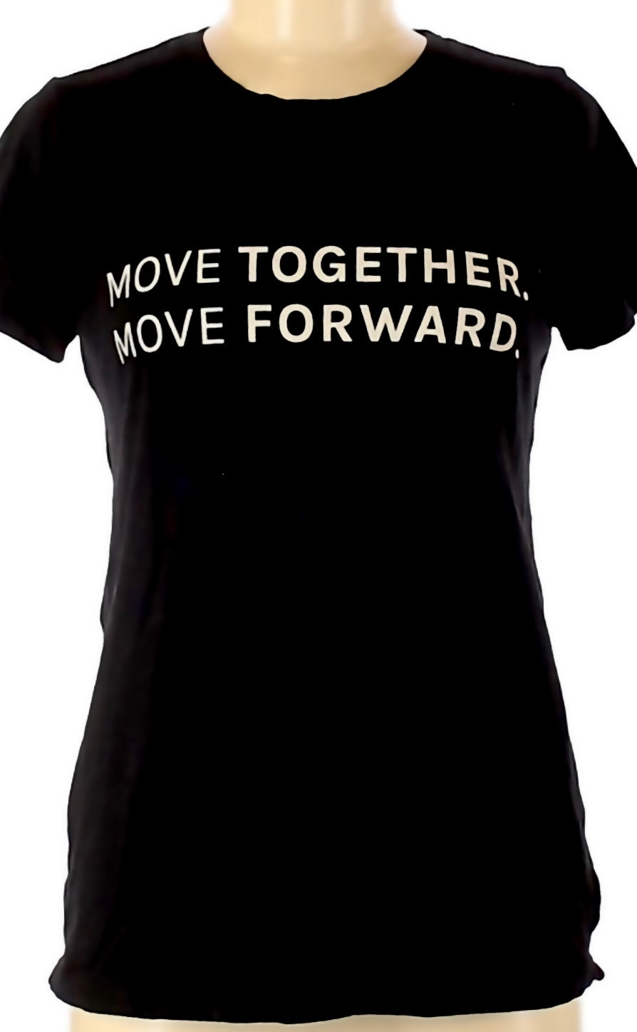 ATHLETA Power Of She Graphic Tee, BLACK, NEW!”Move Together” A4