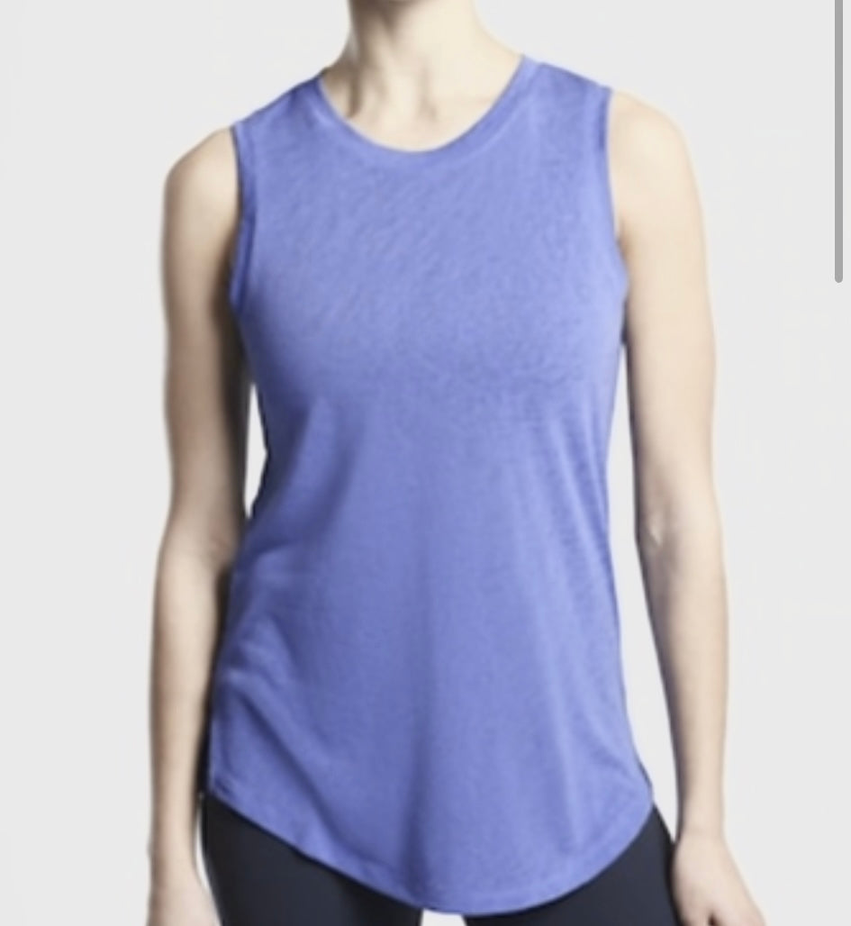 ATHLETA Breezy Tank, Light Periwinkle , Large NEW! A3
