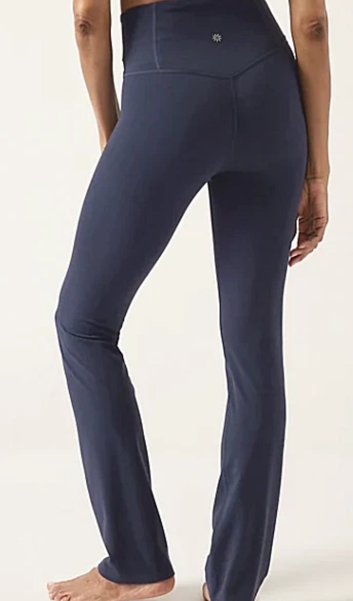 ATHLETA Elation Straight Leg Pant, Navy Large Tall A10
