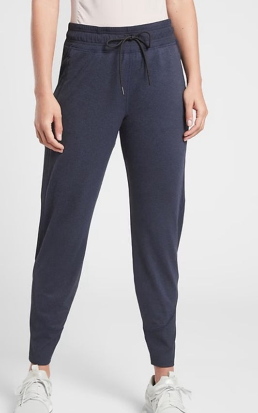 ATHLETA Uptempo Joggers, Navy, Small Tall A10
