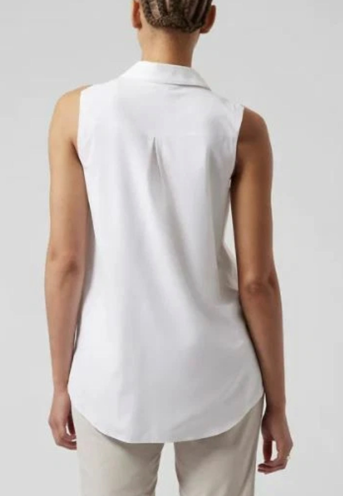 ATHLETA Urbanite II Tank, XL, White NEW! B11
