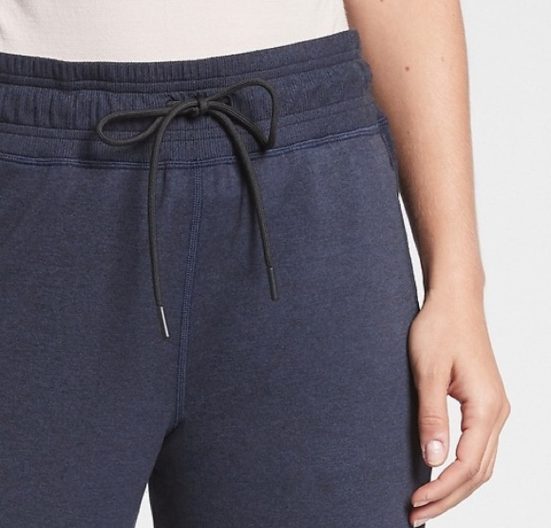 ATHLETA Uptempo Joggers, Navy, Small Tall A10