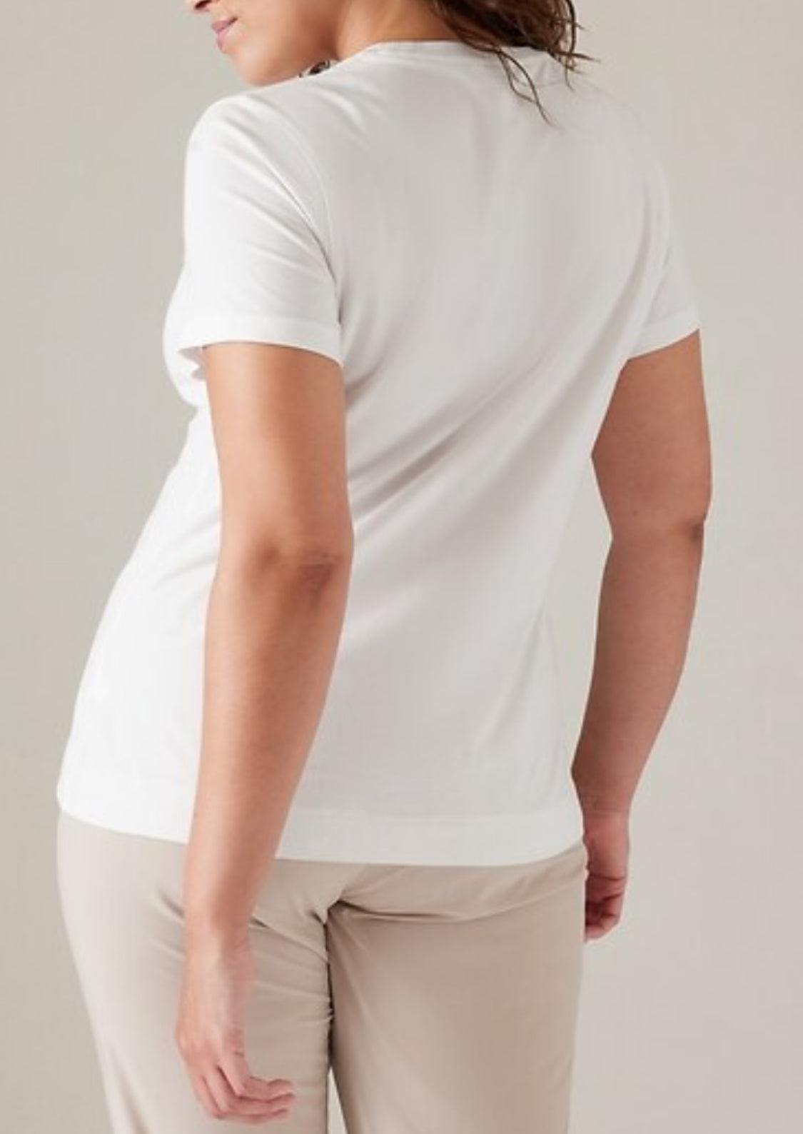 ATHLETA Outbound Tee 1X White, New! A4