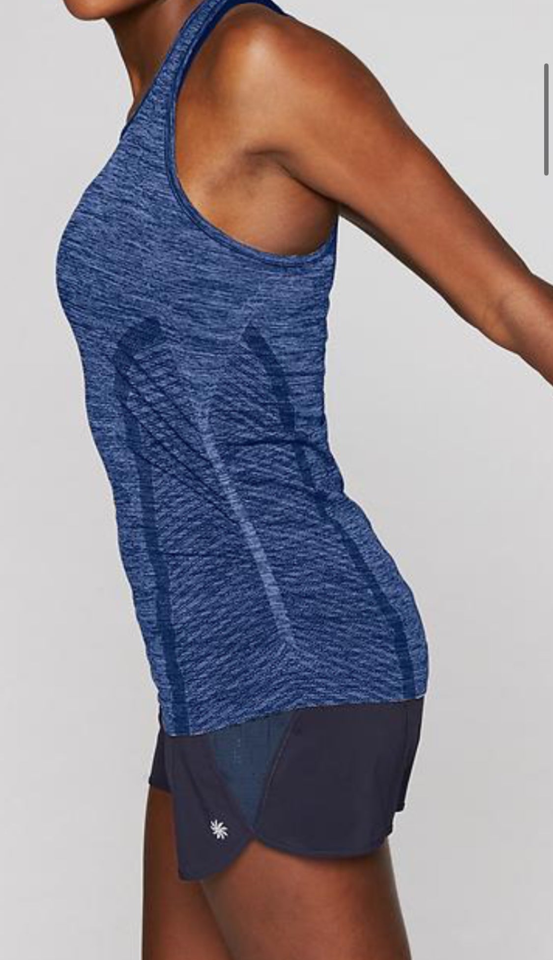 ATHLETA Speedlight Tank, Dark Heather Blue, XL NEW! (A2)