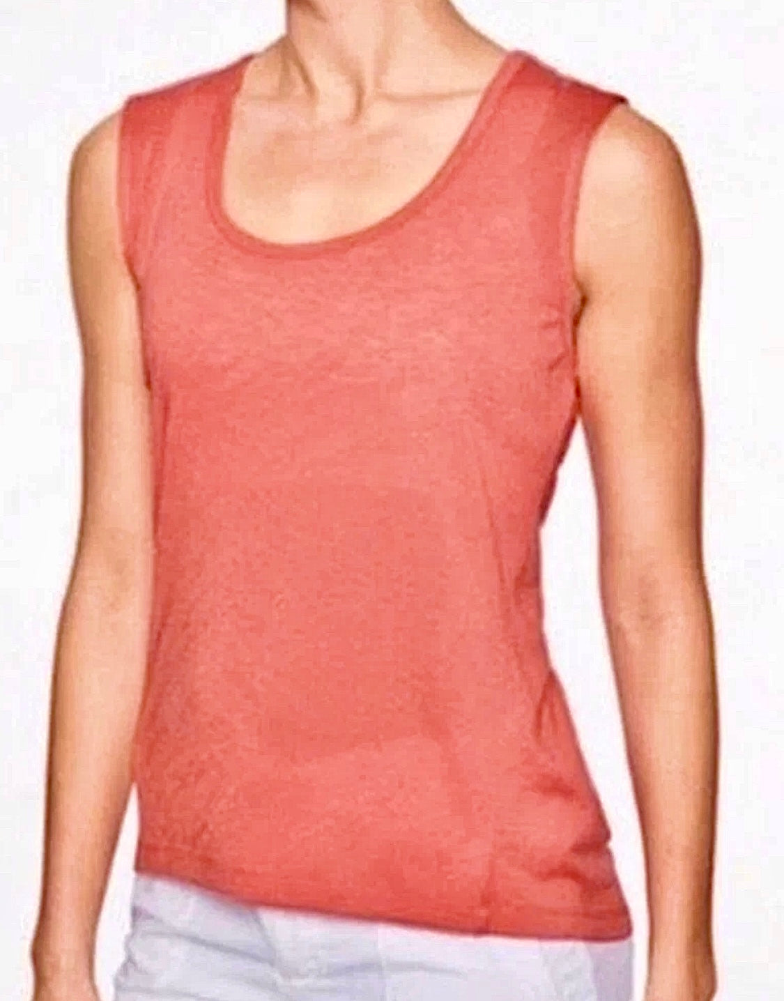 ATHLETA Breezy Muscle Tank, Medium Coral NEW! (A2)