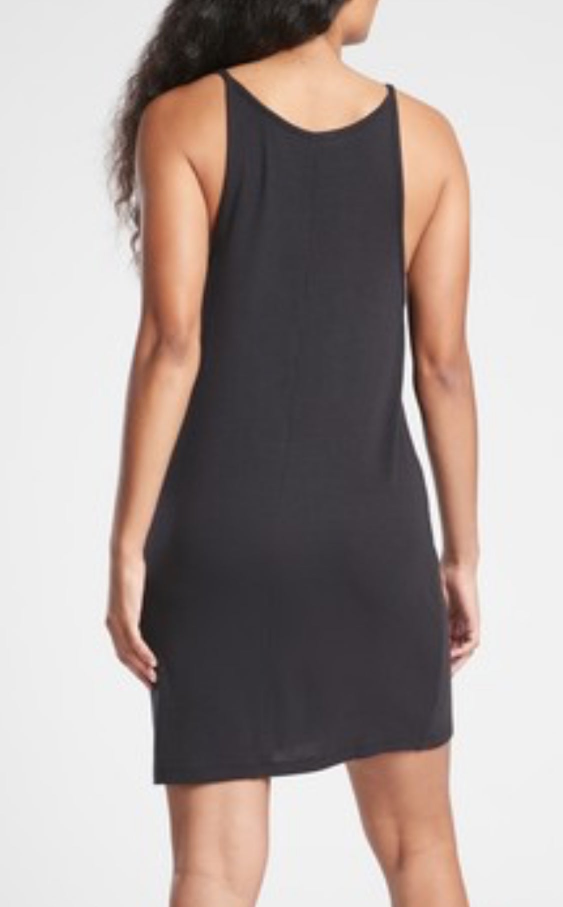 ATHLETA Well Rested Rib Sleep Dress, Black Large NEW! A11