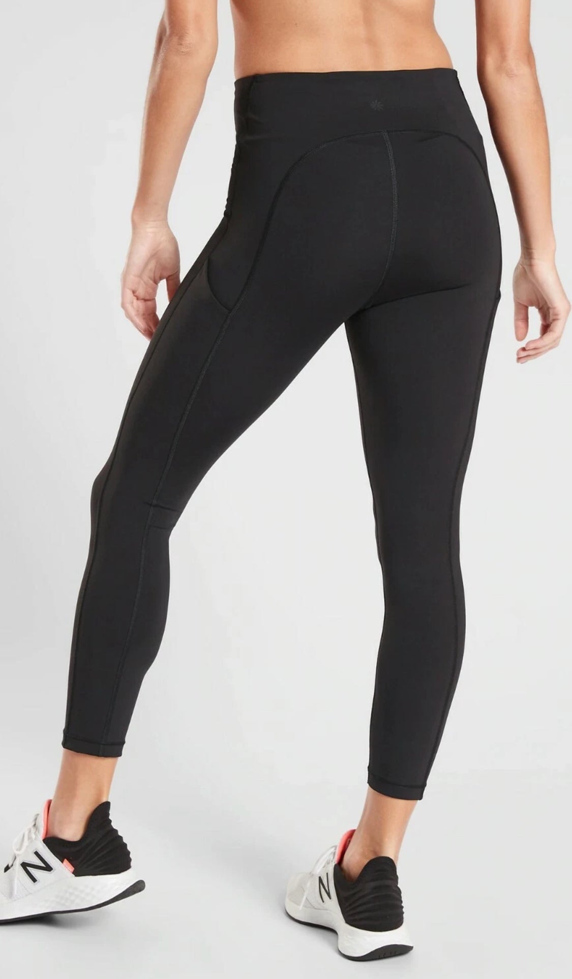 ATHLETA Ultimate Stash Pocket 7/8 Tight, Black Small A8