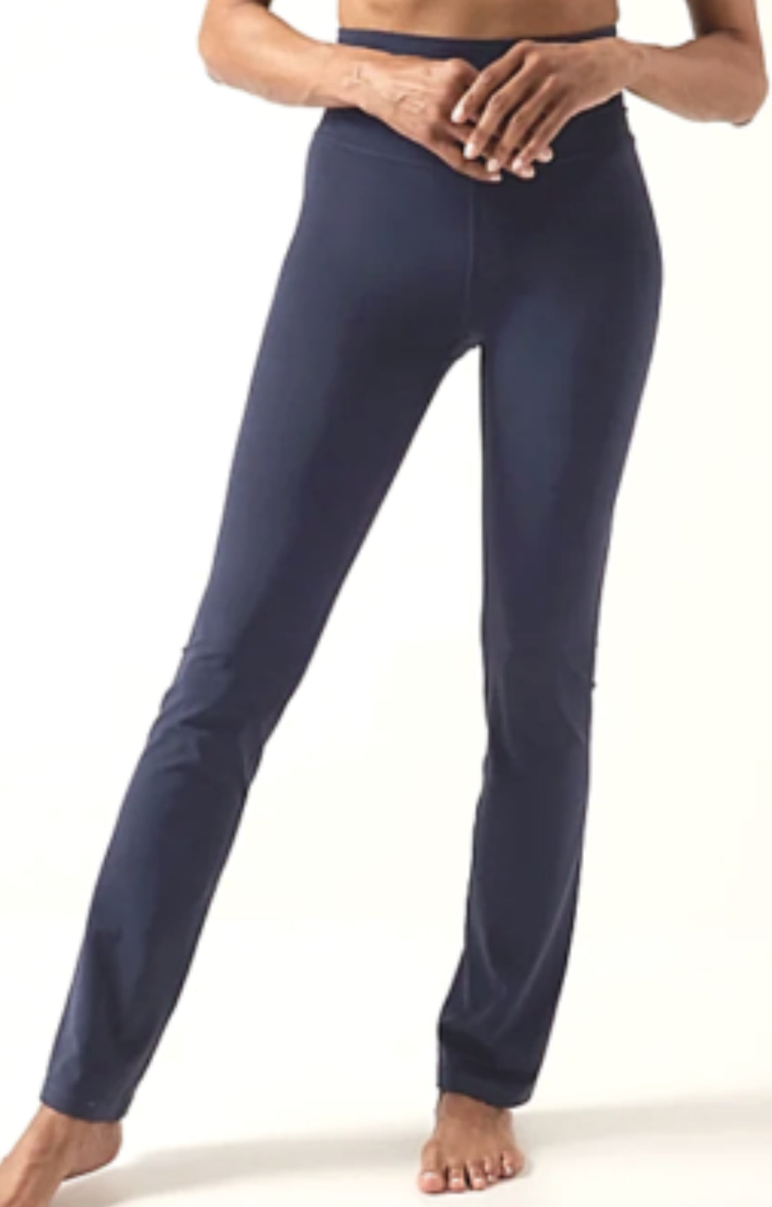 ATHLETA Elation Straight Leg Pant, Navy Large Tall A10