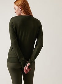 ATHLETA Sunrise V Neck Sweatshirt