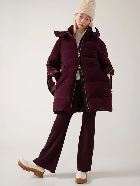 ATHLETA Alicia Keys Velvet Luxe Puffer NEW! Large B5