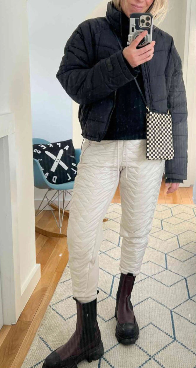 ATHLETA Apres Ski Down Jogger size 14 NEW! A8