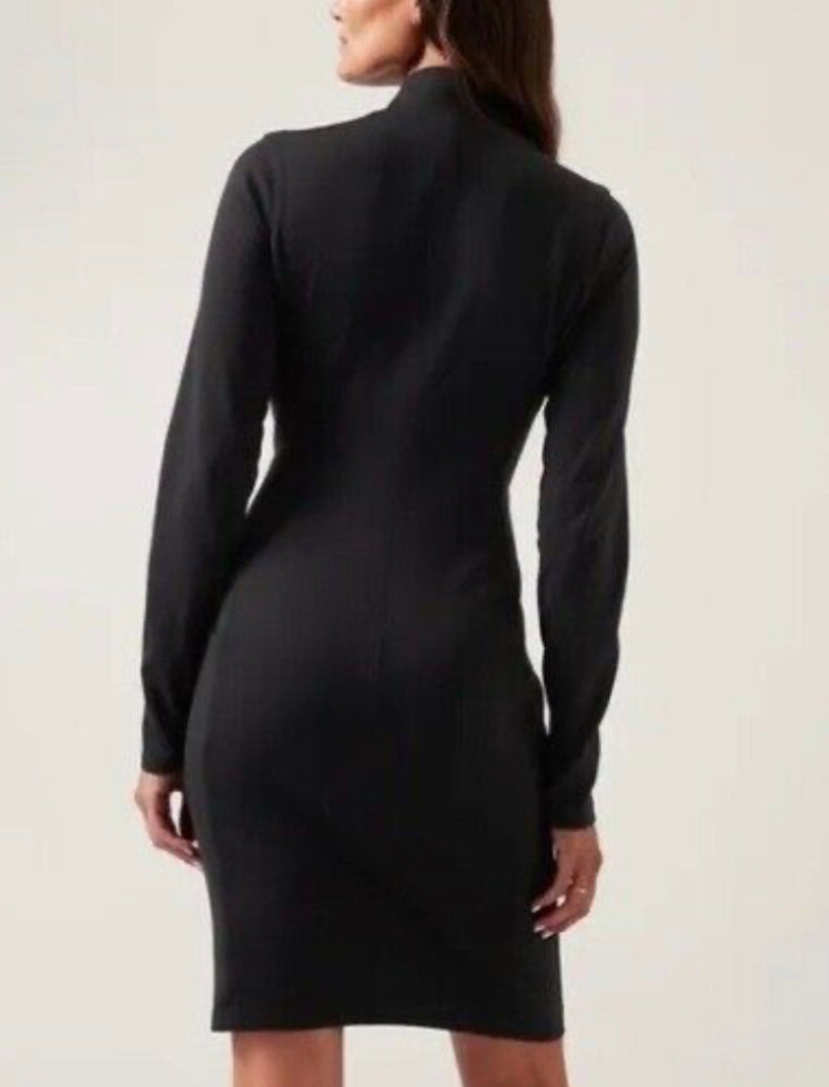 ATHLETA Delancey Dress, Black, X-Large New! B12