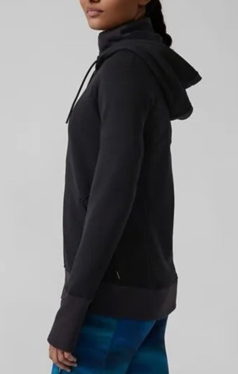 ATHLETA Altitude Polartec Triumph Hoodie, Black, Medium New! B12