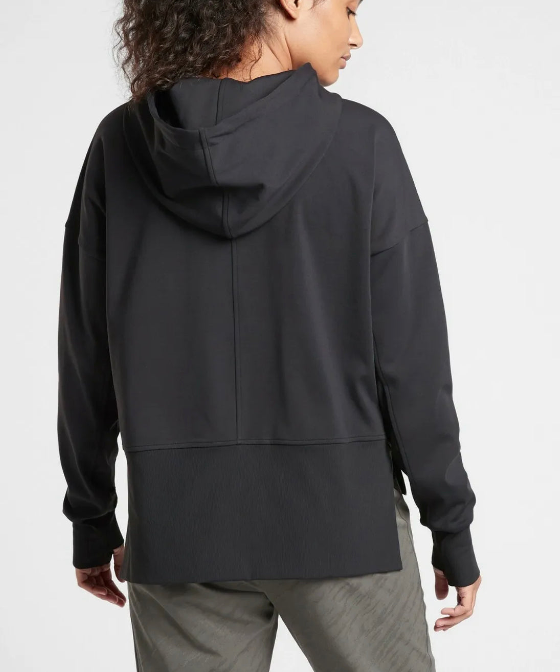 ATHLETA Mission Hoodie, Black New! B4