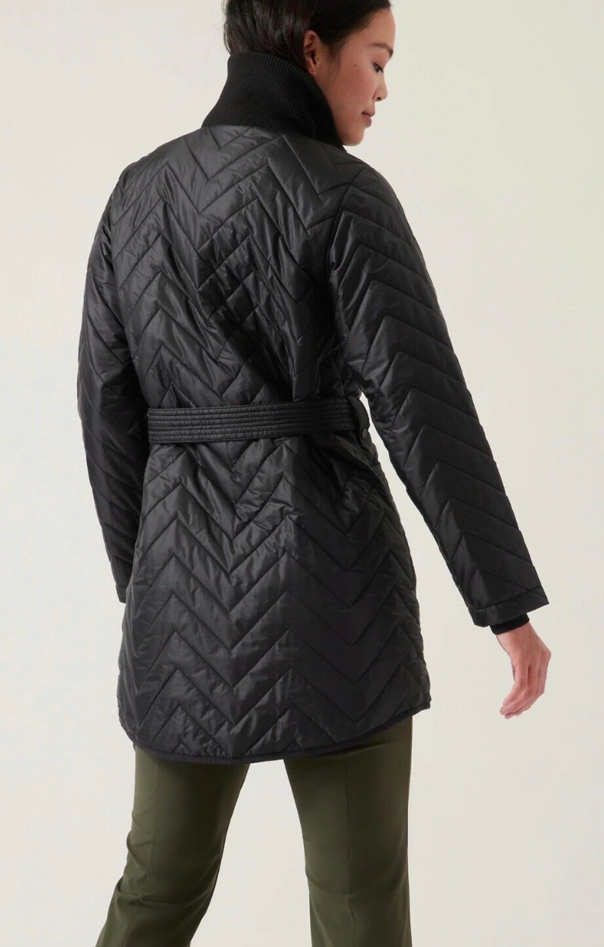 ATHLETA Mendocino Coat, Black Medium NEW! B5