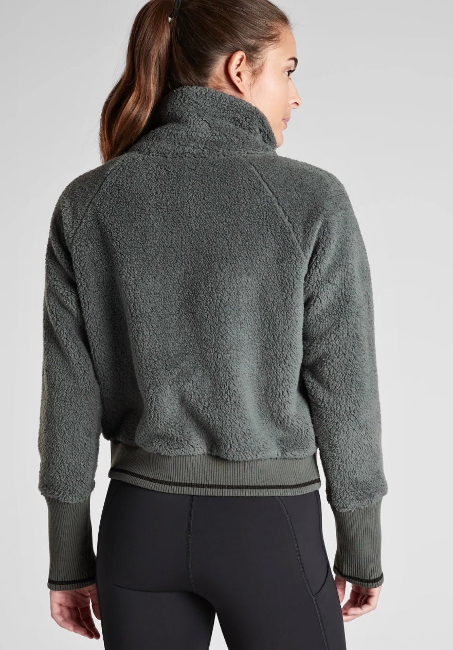 ATHLETA Tugga Sherpa Jacket NEW! Medium B6