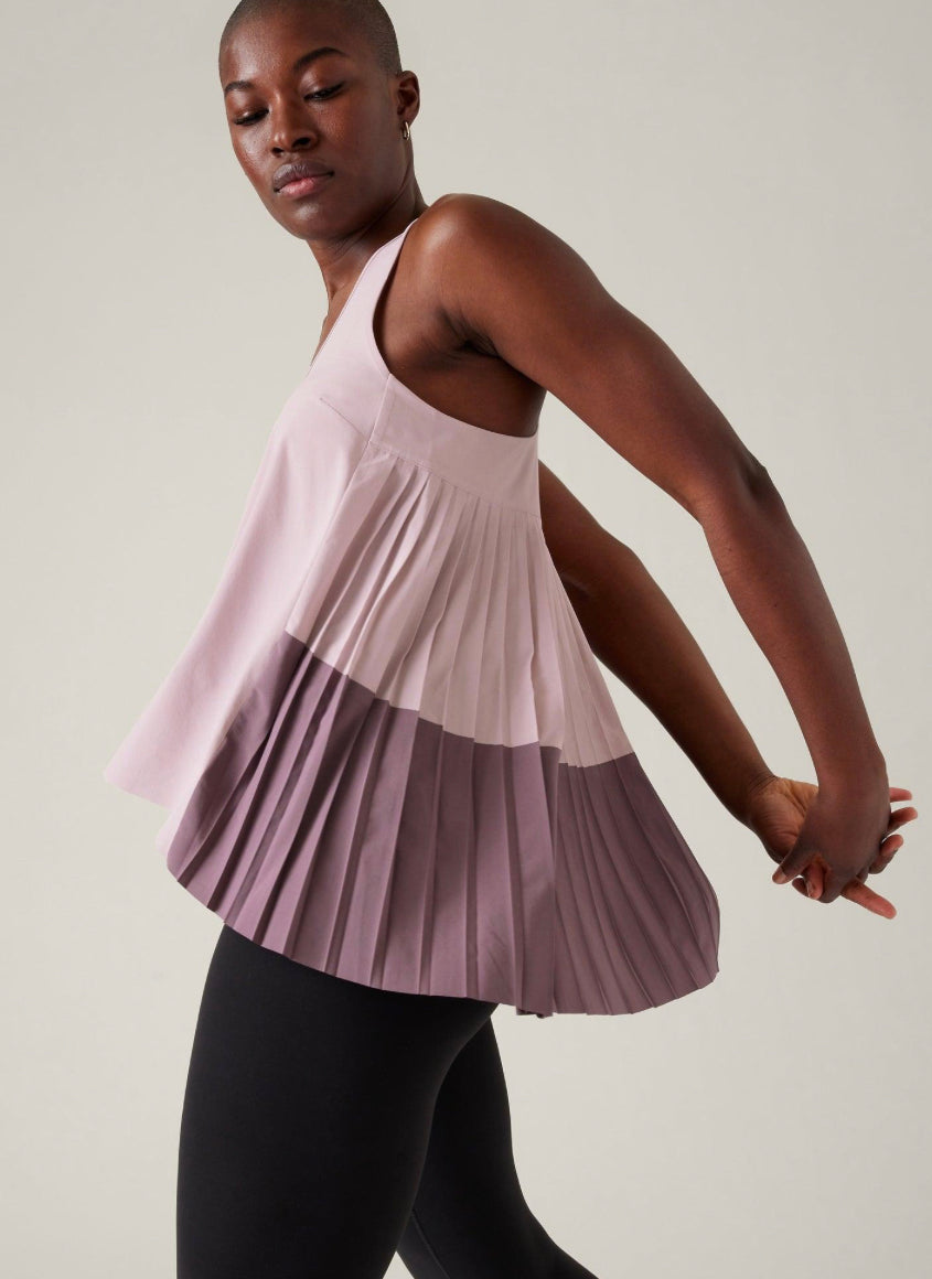 ATHLETA Swing Forward Pleated Tank XS,S,M,L, XLarge New! (A1)