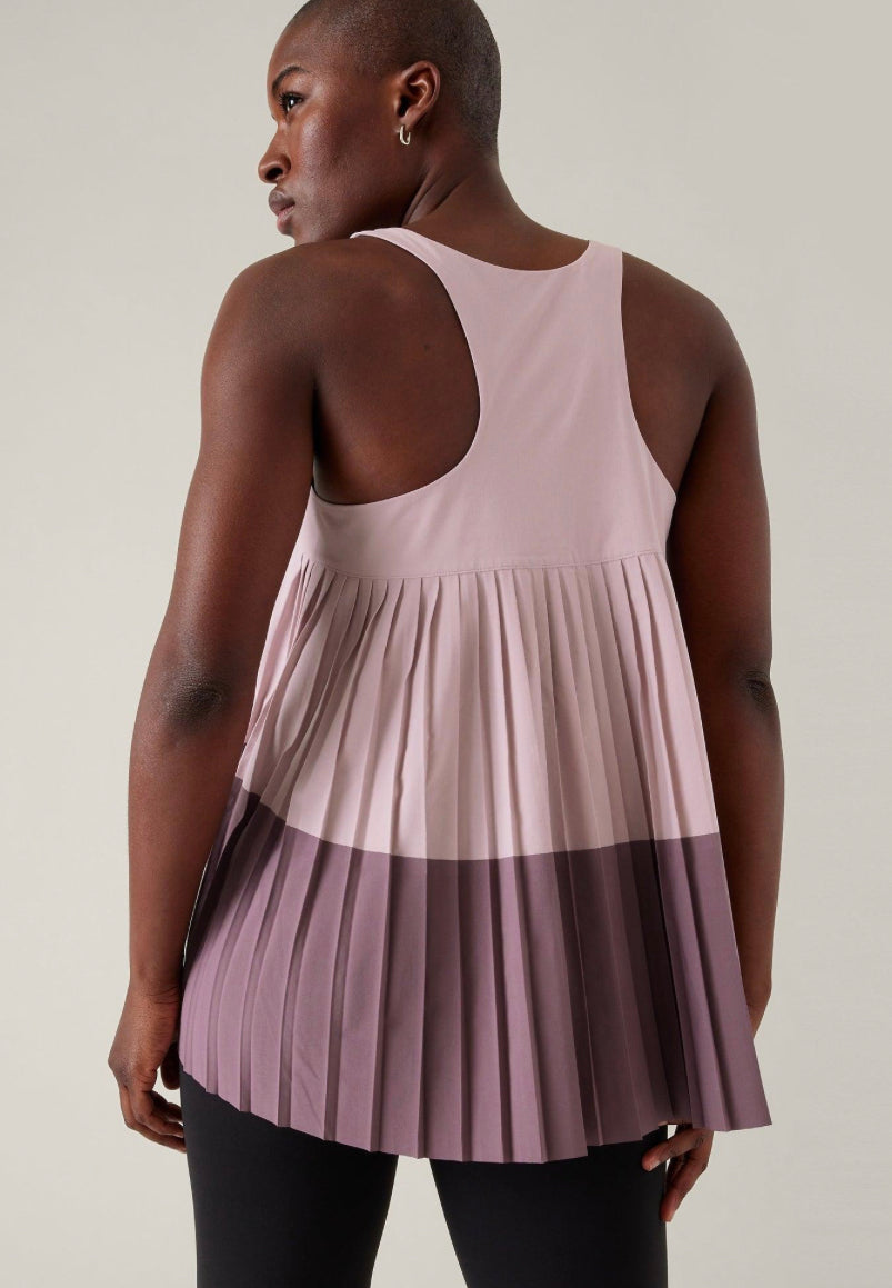 ATHLETA Swing Forward Pleated Tank XS,S,M,L, XLarge New! (A1)