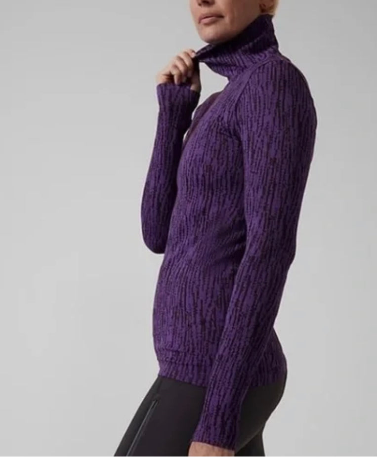 ATHLETA Flurry Elemental Turtleneck, Large NEW!  B1