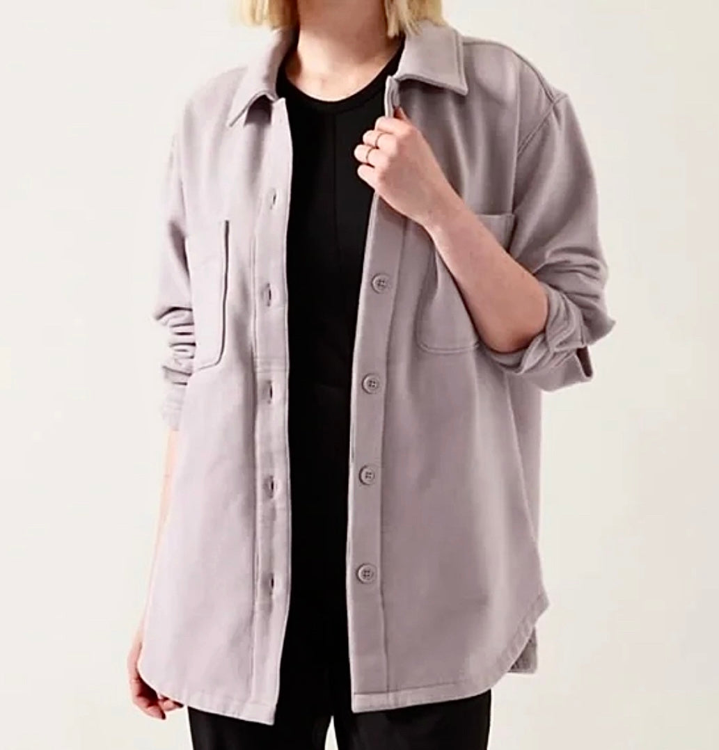 ATHLETA Retroplush Shirt Jacket