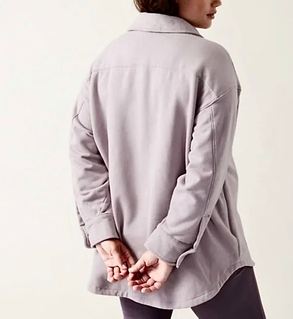 ATHLETA Retroplush Shirt Jacket