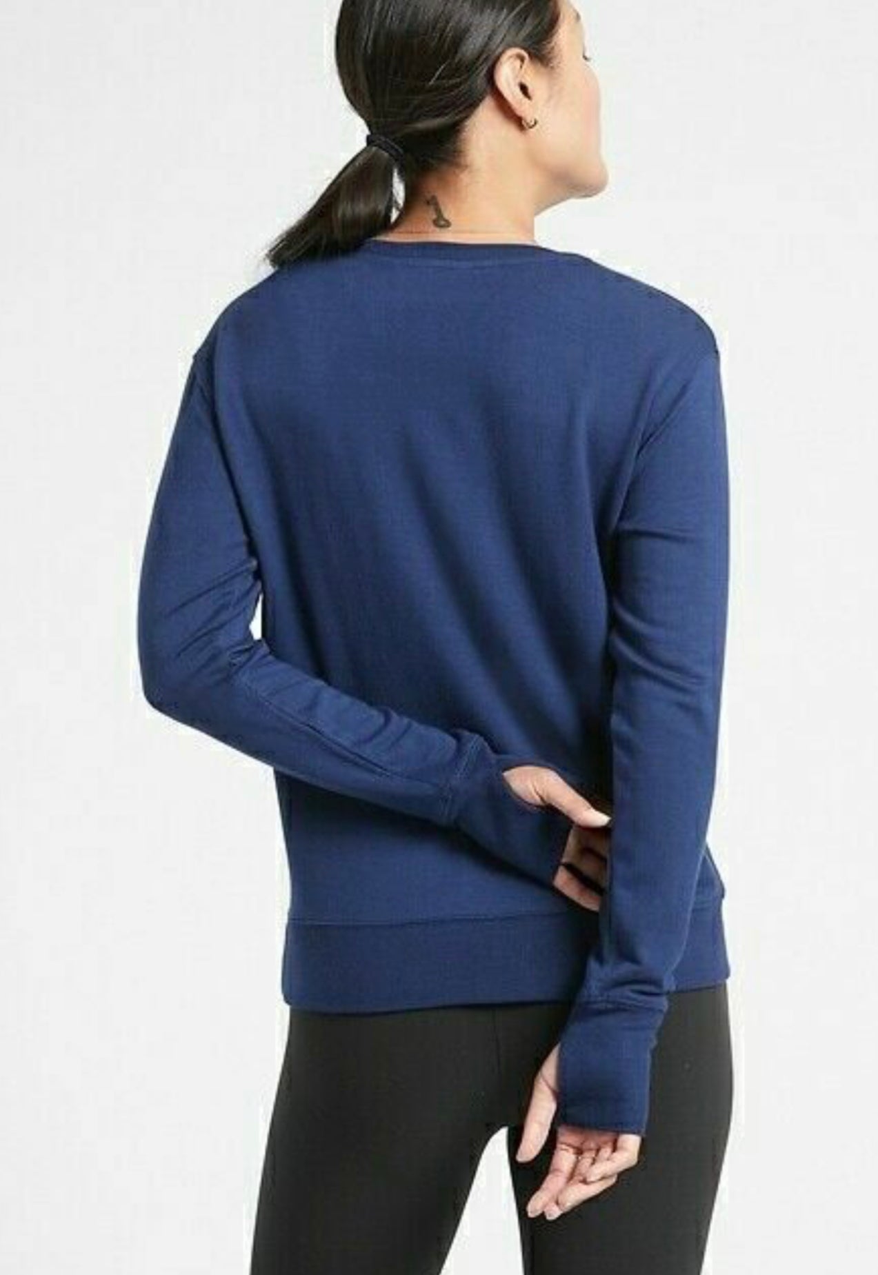 ATHLETA Sunrise V Neck Sweatshirt, XL-Tall, New! B10