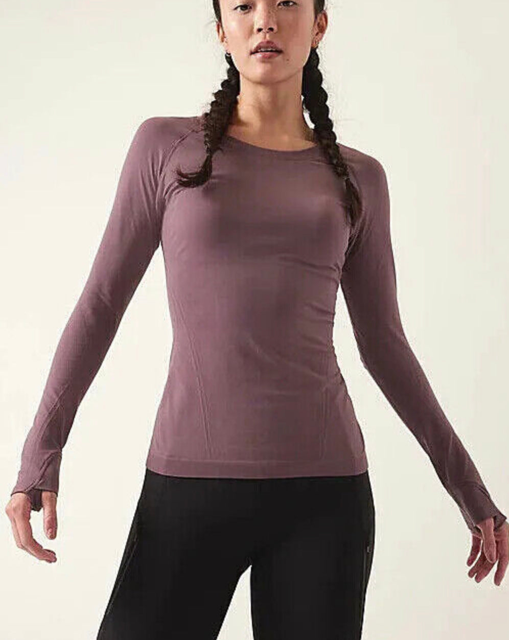 ATHLETA Momentum Long Sleeve, Mauve 2XL NEW! (A2)