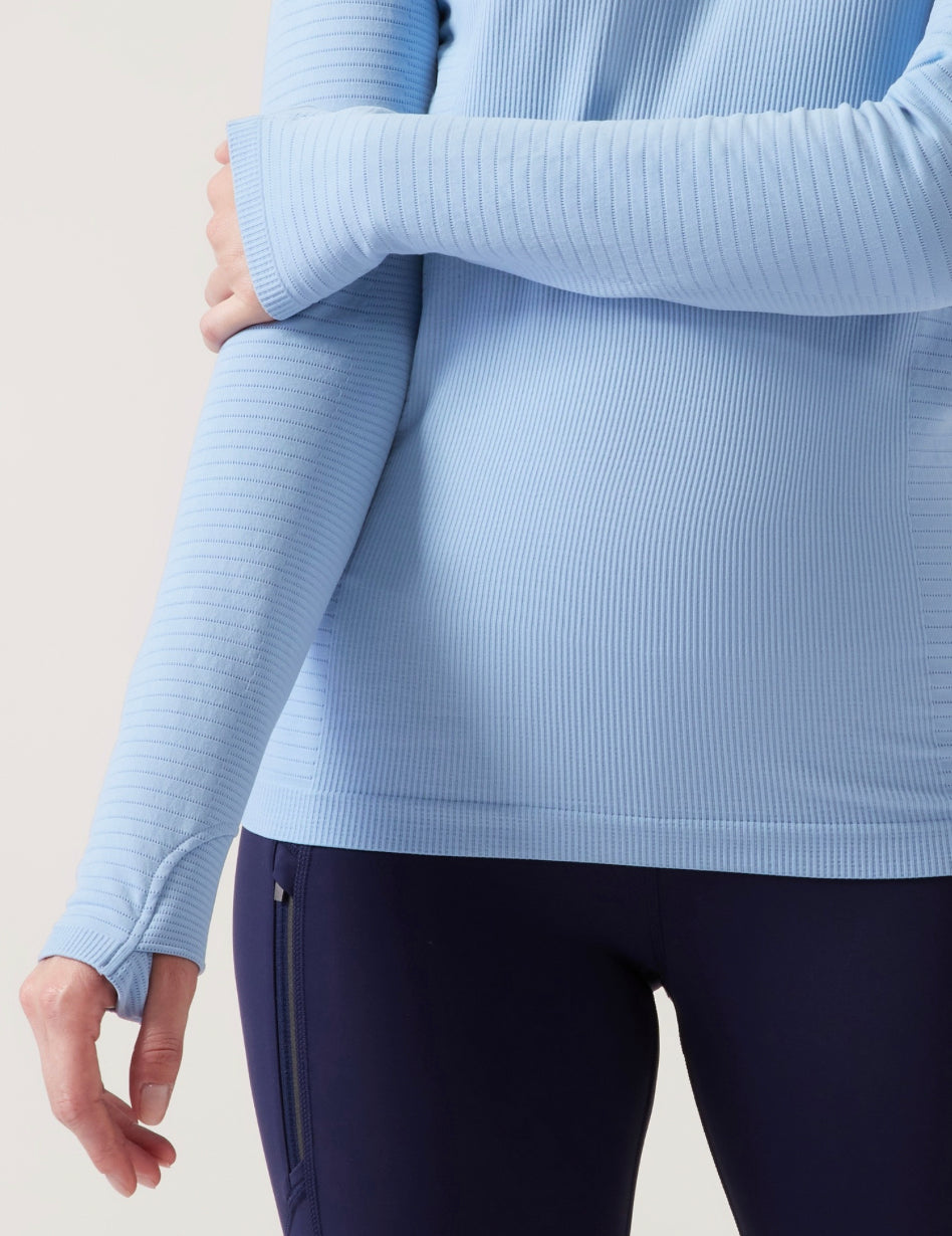 ATHLETA Flurry Blizzard Seamless Top, 1X New! B1