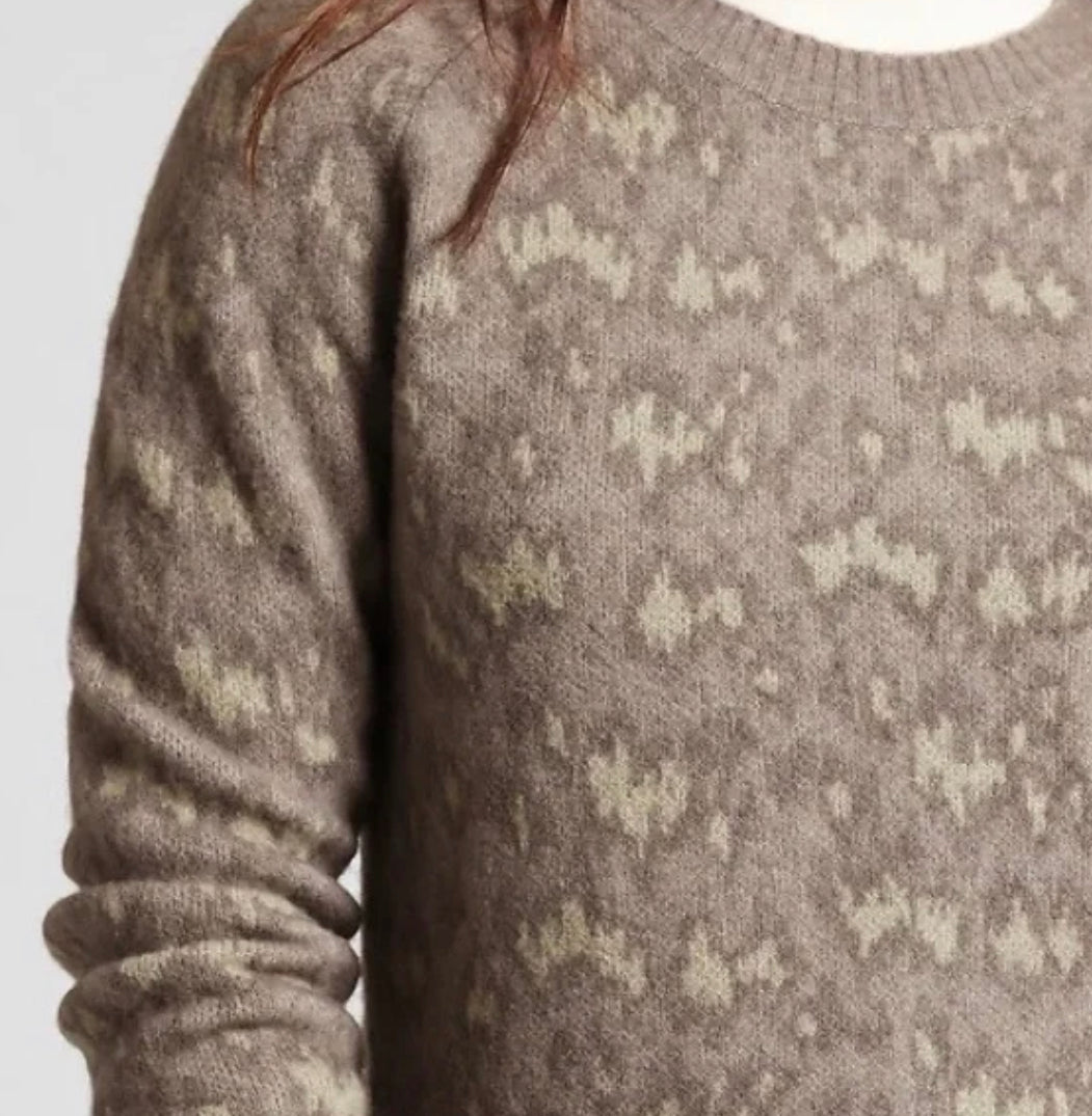 ATHLETA Hawthorne Textured Crew Sweater, 1X NEW! B3