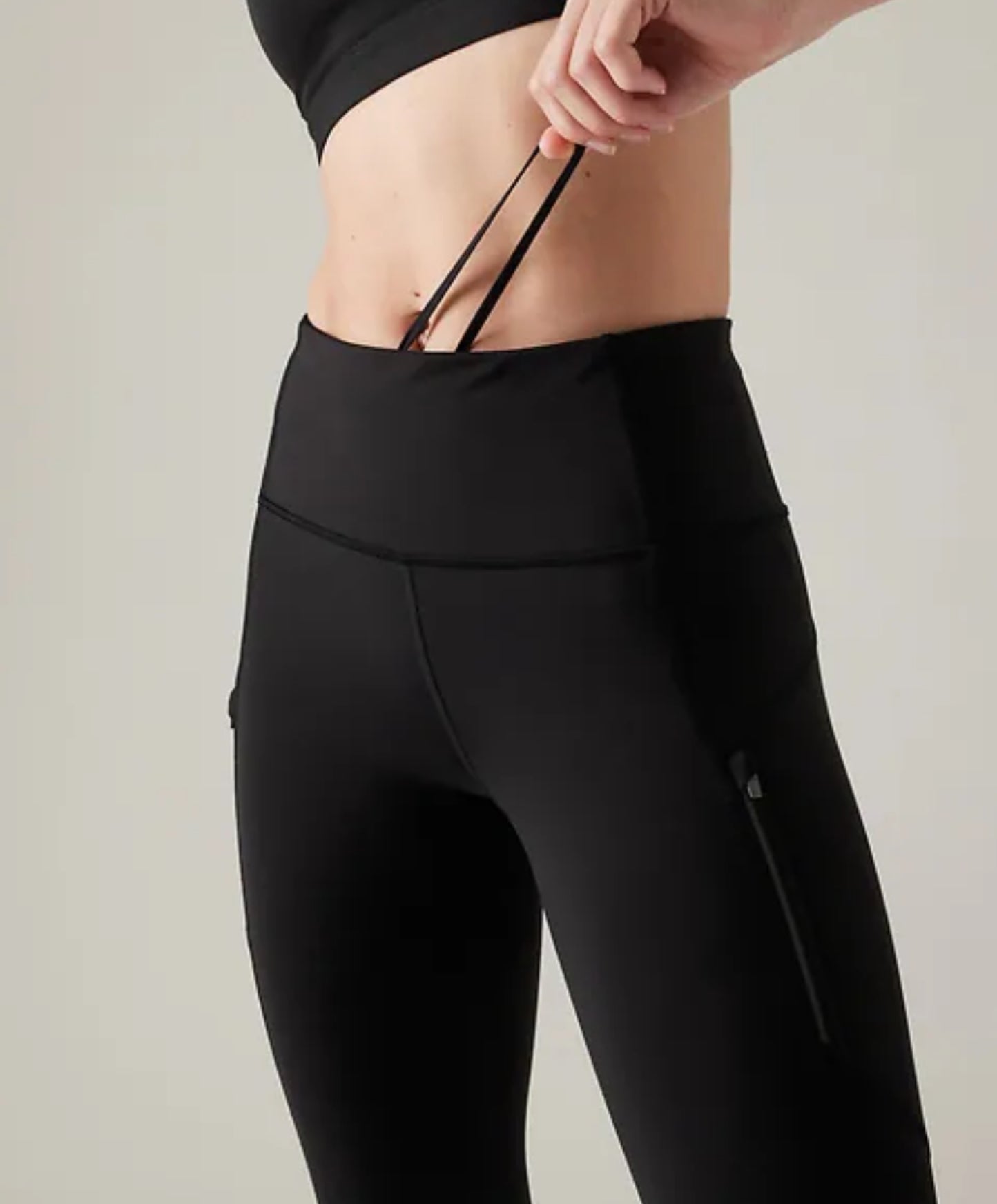 ATHLETA Rainier Tights, XXS Black, New! B8