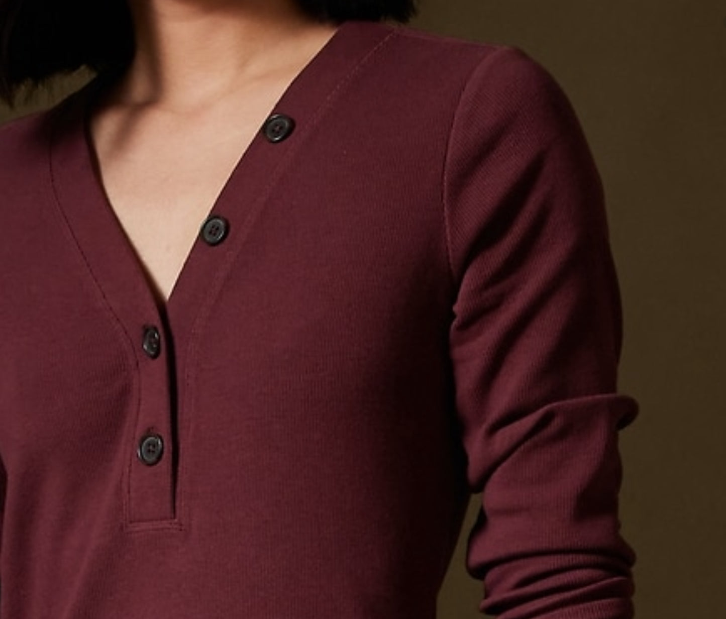 Banana Republic Henley Knit Midi Dress