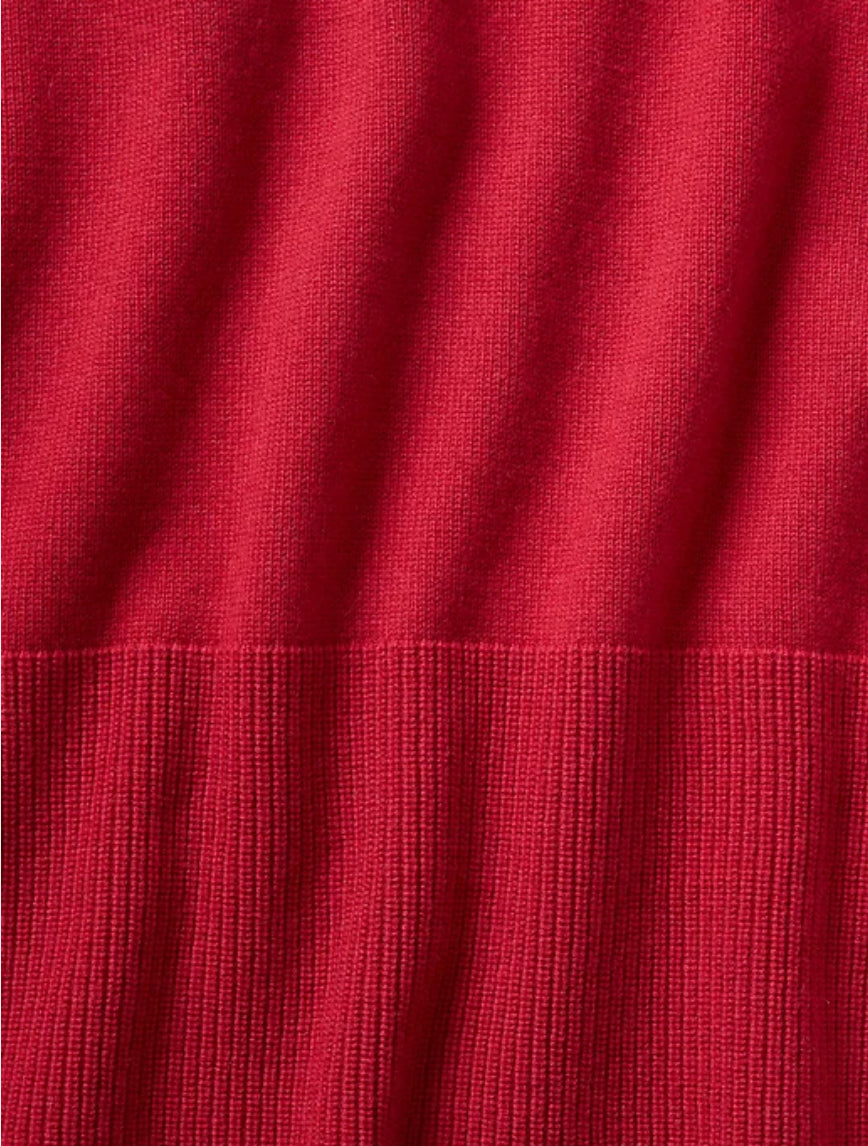 ATHLETA Alpine Turtleneck Sweater, Red, Large New! B4