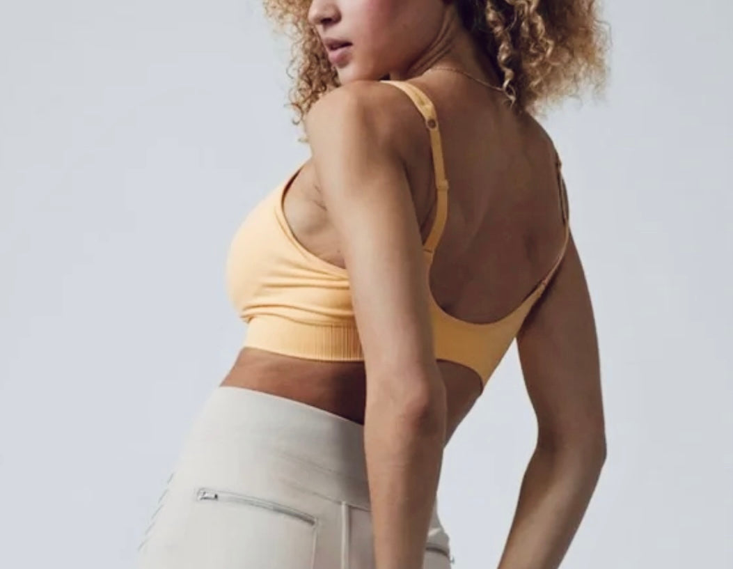 ATHLETA D-DD Embrace Bra, Lunaria Yellow MEDIUM NEW!