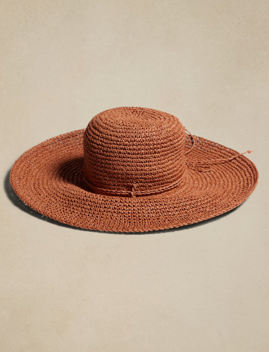 Banana Republic Packable Straw Paper Beach Hat