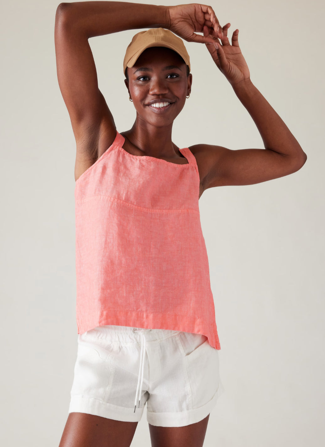 ATHLETA Voyager Linen Tank Large, NEW! (A1)