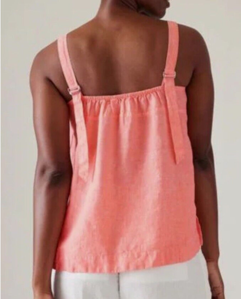 ATHLETA Voyager Linen Tank Large, NEW! (A1)