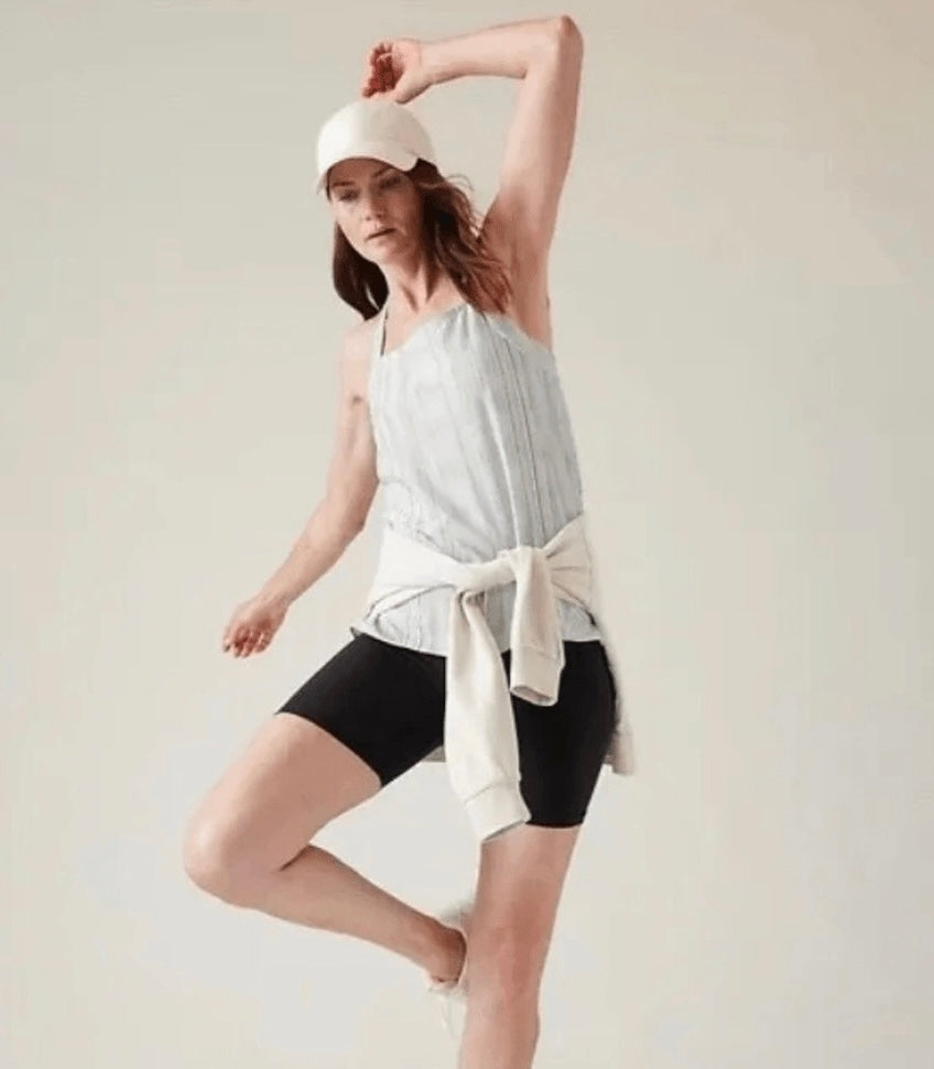 ATHLETA ARRIVAL TANK IN AMARA STRIPE, Medium NEW!(A1)