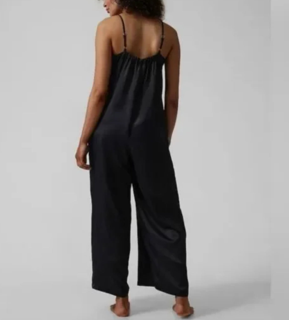 ATHLETA Calm Cool Romper, Black Medium NEW! A11