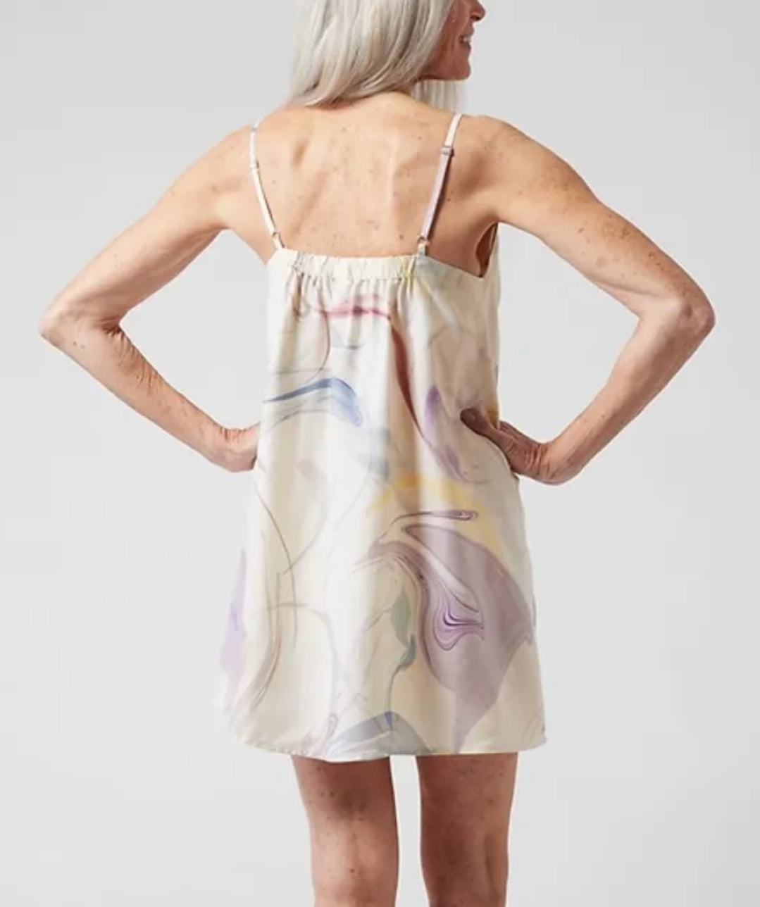 ATHLETA Calm Cool Slip Dress, Large NEW!  A11