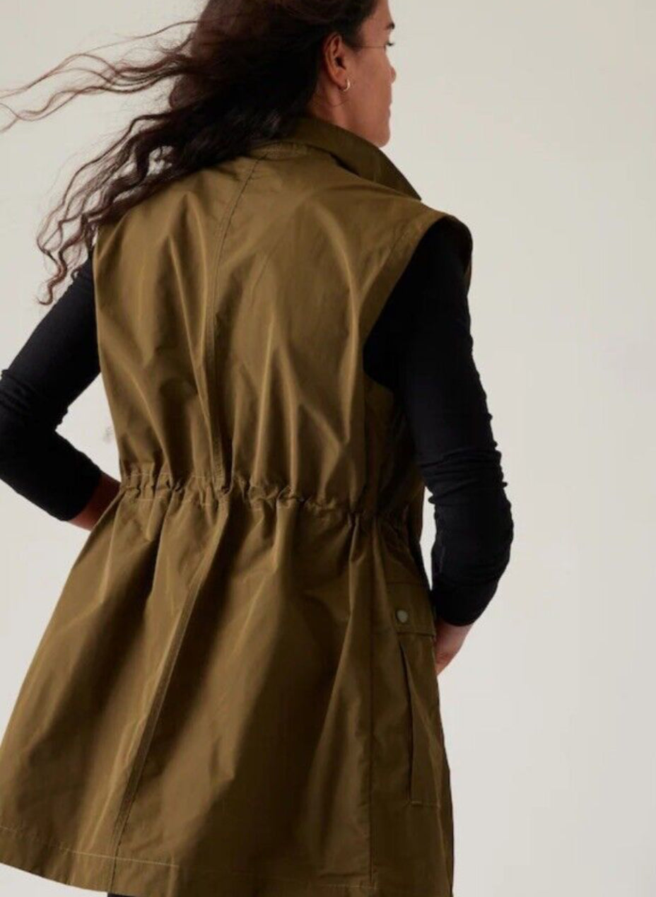 ATHLETA Boundless Vest Medium NEW! Olive Green, B5