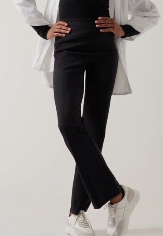 ATHLETA Delancey Straight Leg Pant, Black Large A10