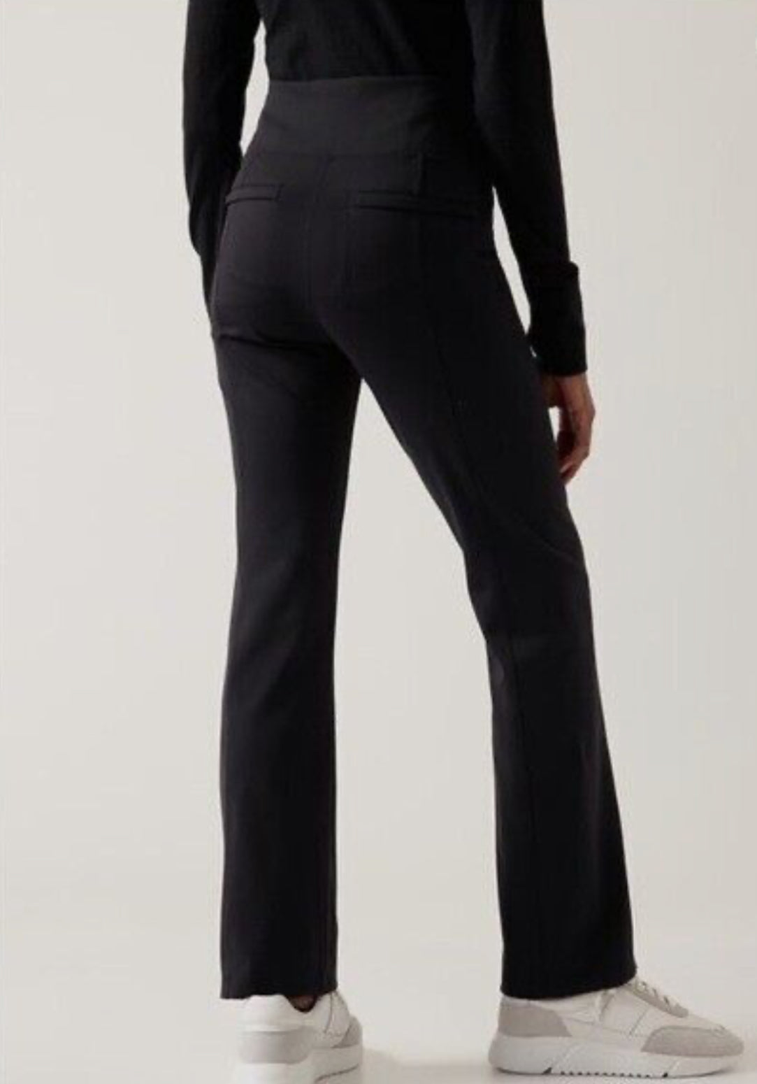 ATHLETA Delancey Straight Leg Pant, Black Large A10