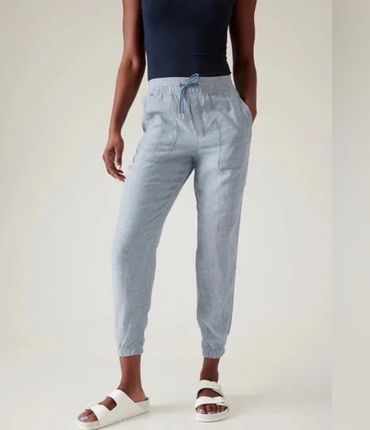 ATHLETA Retreat Linen Jogger (NEW) 14 A8