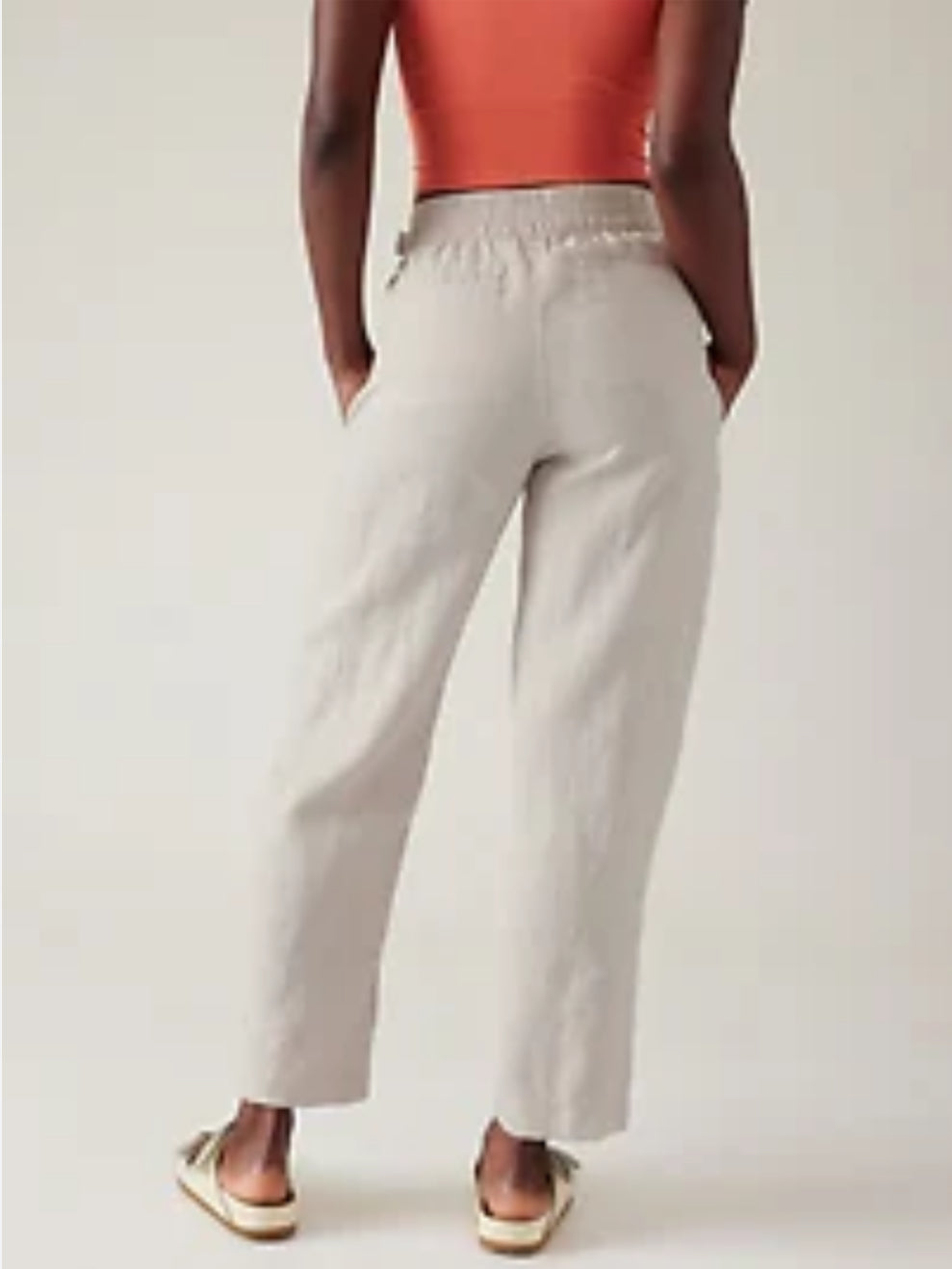 ATHLETA Voyager Linen Pant (NEW) 10 Tall A8