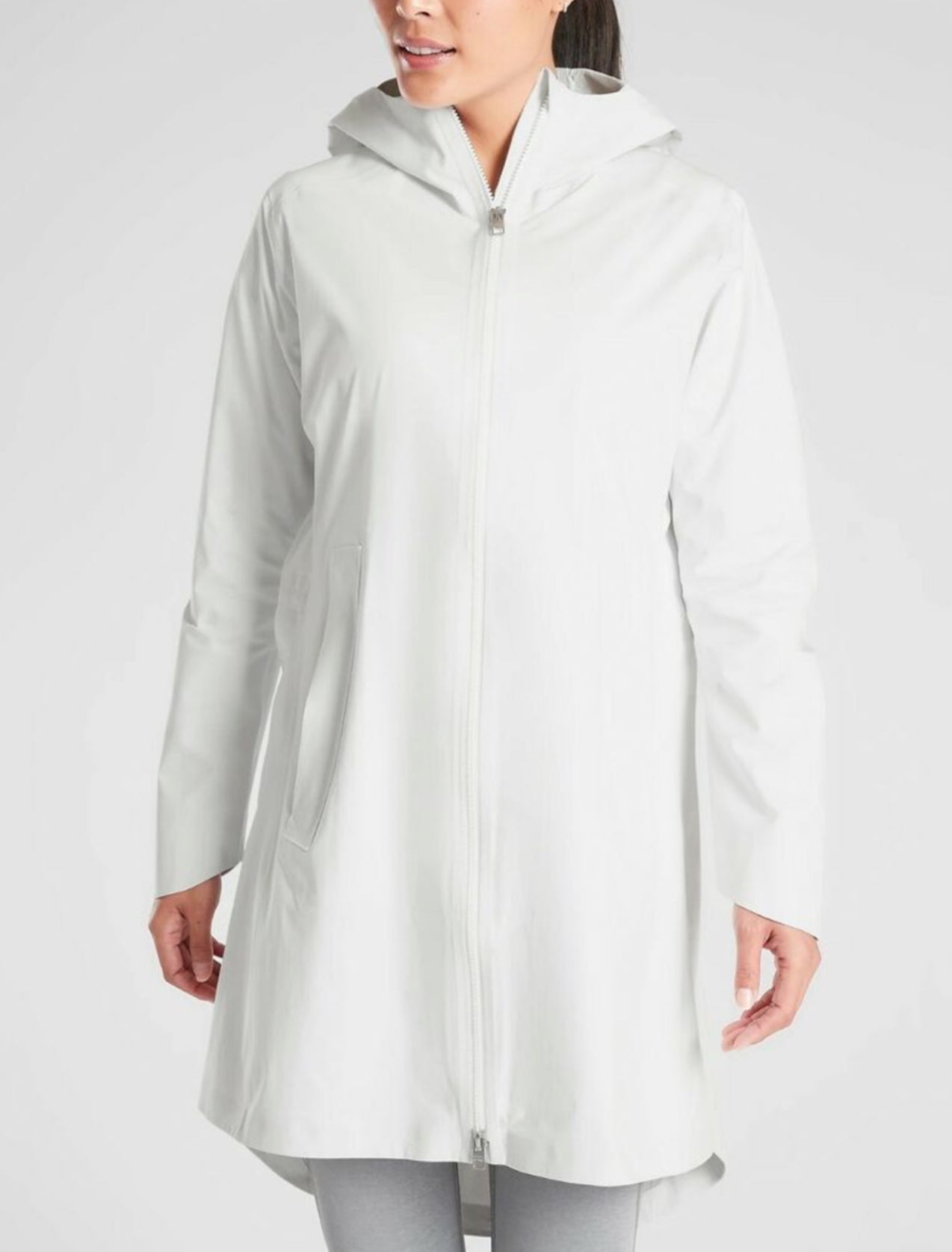 ATHLETA Palisades Waterproof Jacket White NEW! Large A9